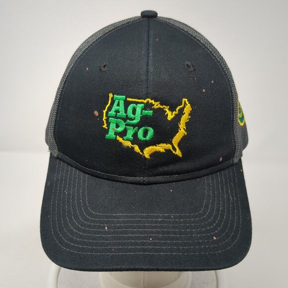 Ag-Pro Snapback Trucker Hat Black Black One Size Adjustable Port Authority - Picture 2 of 9
